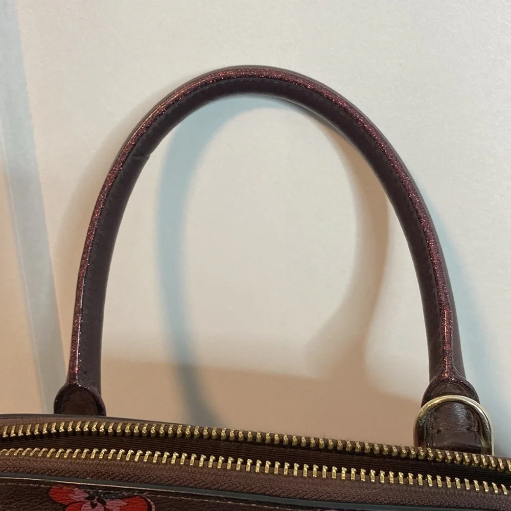 Coach | SIERRA SATCHEL IN WILDFLOWER PRINT COATED CANVAS - w Crossbody Strap - Picture 4 of 7